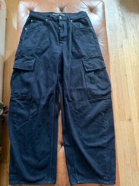 Alexander Wang barrel cargo style jeans